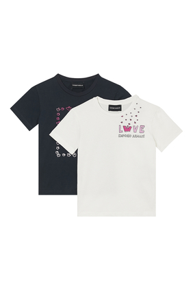 Kids Printed T-Shirts, Pack of 2